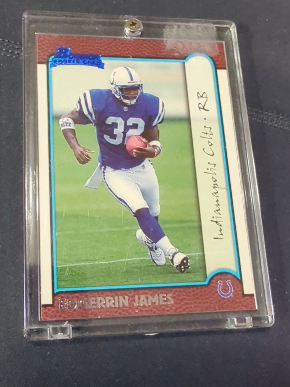 1999 Bowman RC #161 Edgerrin James Indianapolis Colts FOOTBALL Card J7 Rookie